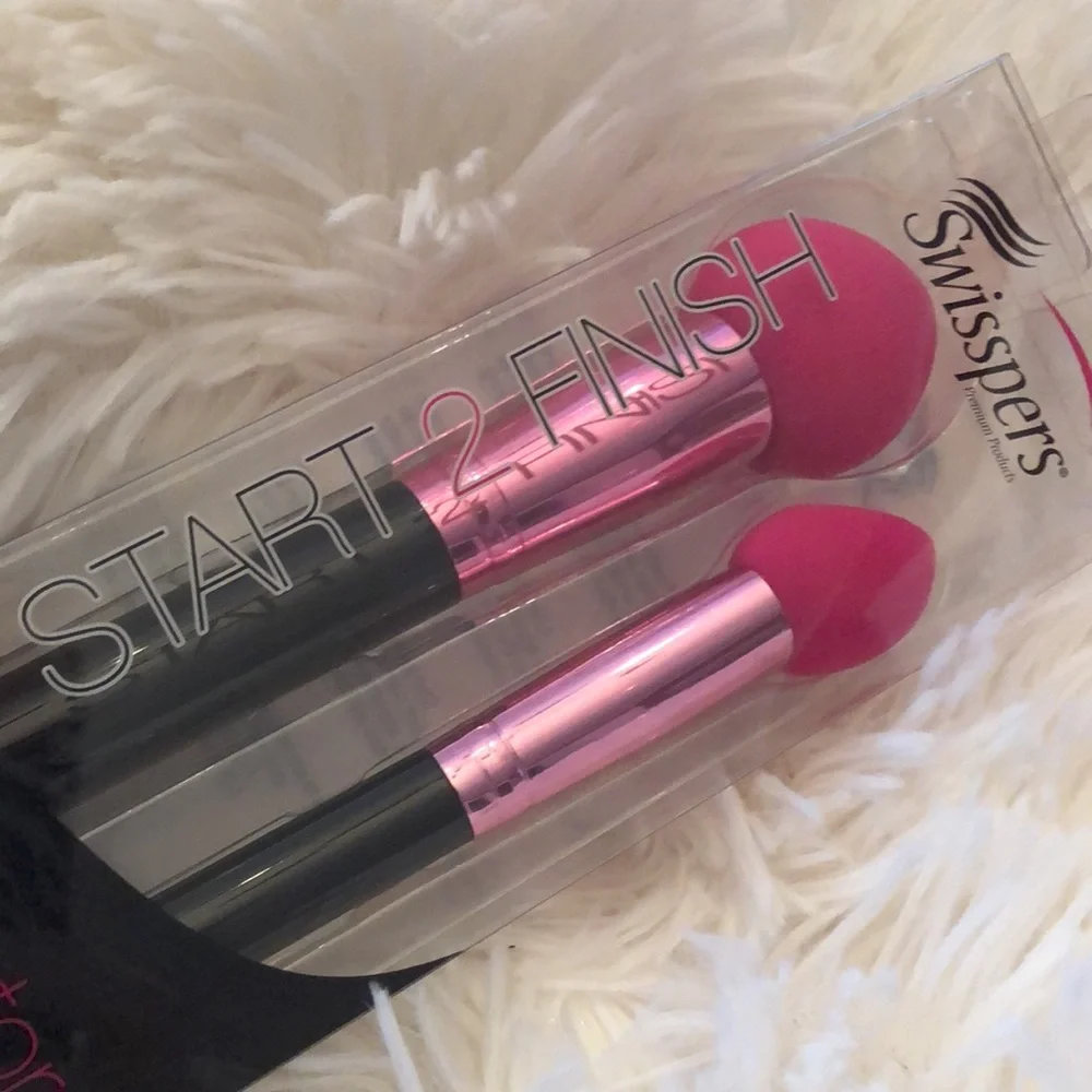 Swisspers Start 2 Finish Blend & Contour Applicators 2 Shapes Sizes Foam
